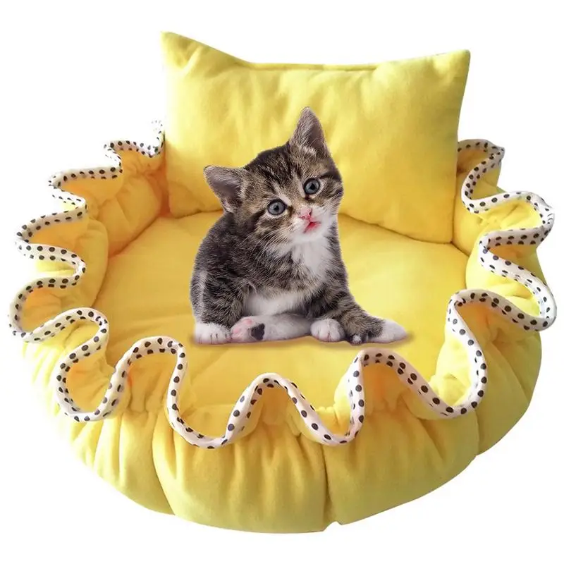 

Cute Pumpkin Nest Teddy Kennel Small Dog Innovative Cat Litter Winter Warm Pad Pet Dog Cat Supplies Dropshipping For Dogs Cats