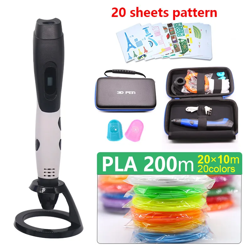 3d принтер Ручка 3D ручка и PLA нити не оставляет запаха органические красивая