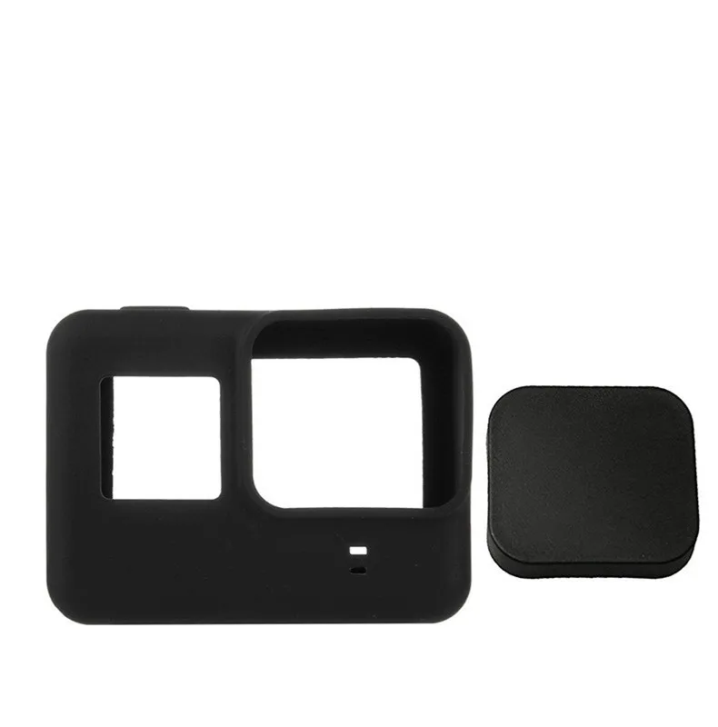 Спортивная Экшн-камера, набор аксессуаров для GoPro Hero 7 6 5, черный водонепроницаемый силиконовый чехол, защита экрана, противотуманная пленка Go Pro