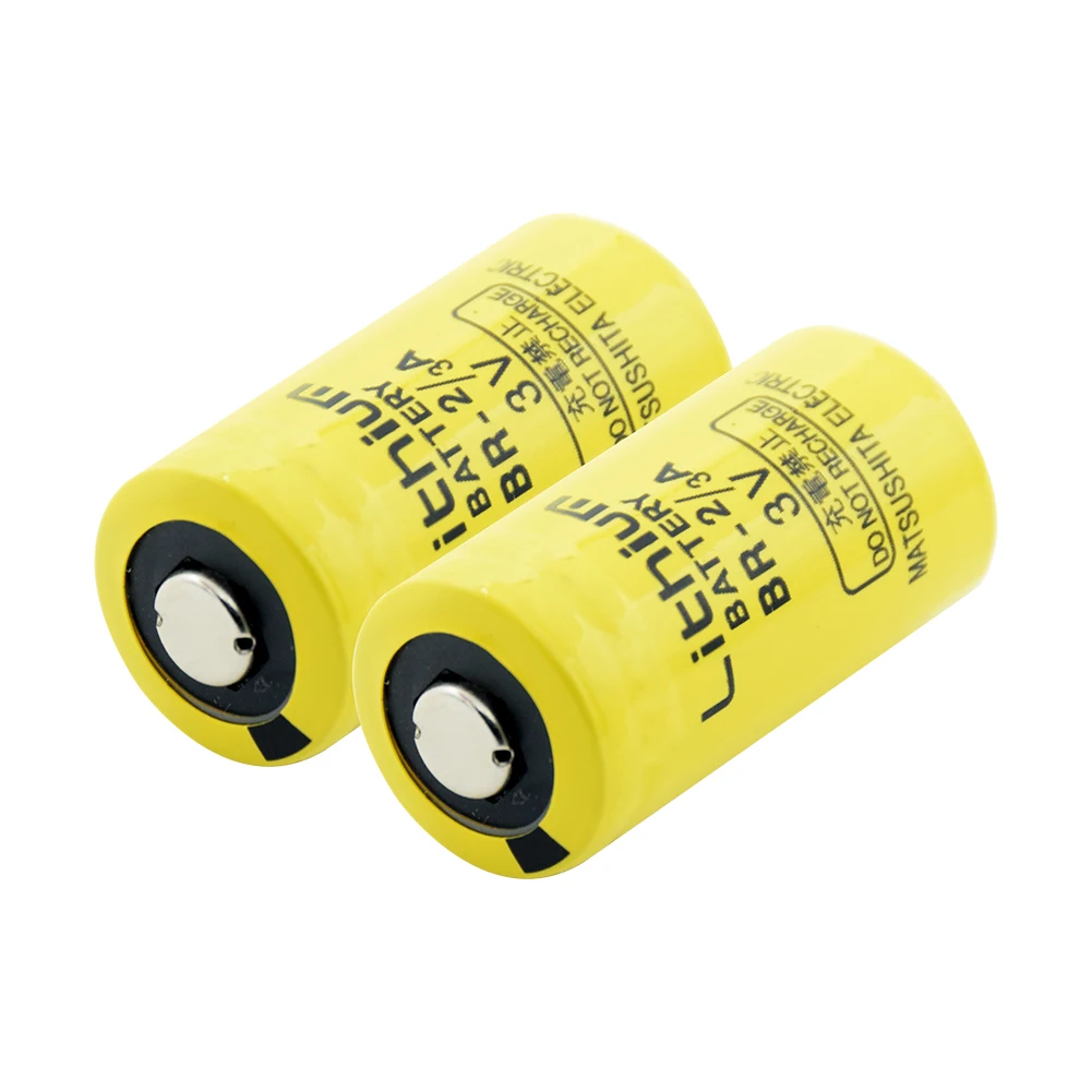 YCDC 2pcs BR-2/3A Battery 3V 1200mAh PLC FANUC Control Lithium Li-ion Backup Batteries For Fanuc CNC System Replacement