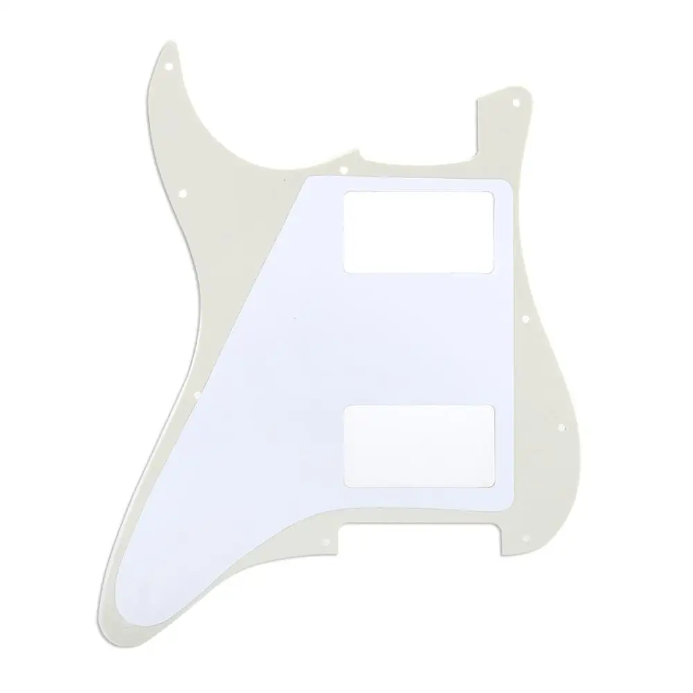 Musiclily Pro 11 Hole гитара Strat Pickguard HH для американского/мексиканского Fender стандартный стиль Stratocaster, 3Ply крем