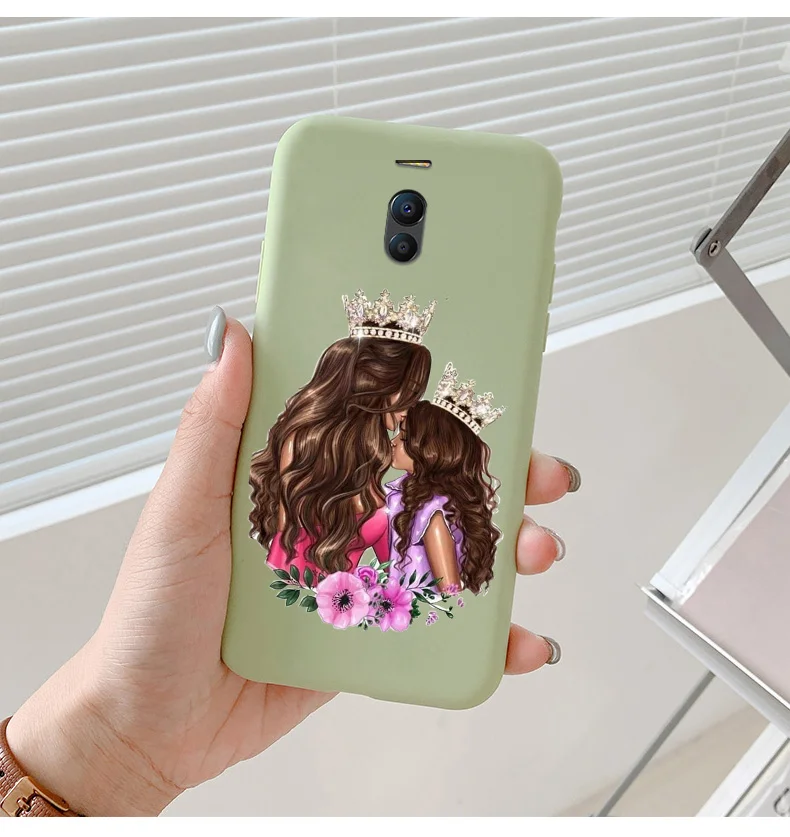 cases for meizu back For Meizu Note 3 5 6 Case Fashion Mother And Daughter Protective Shell Painted Soft Silicone Shockproof Phone Back Cover cases for meizu belt