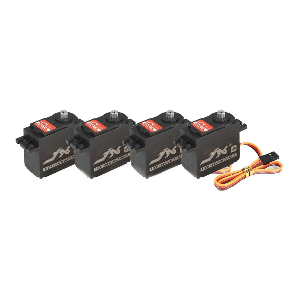 4 шт. JX PDI-HV5523 HV высоковольтный металлический редуктор цифровой сердечник сервопривод с высоким крутящим моментом для радиоуправляемого автомобиля робота самолета дрона DIY