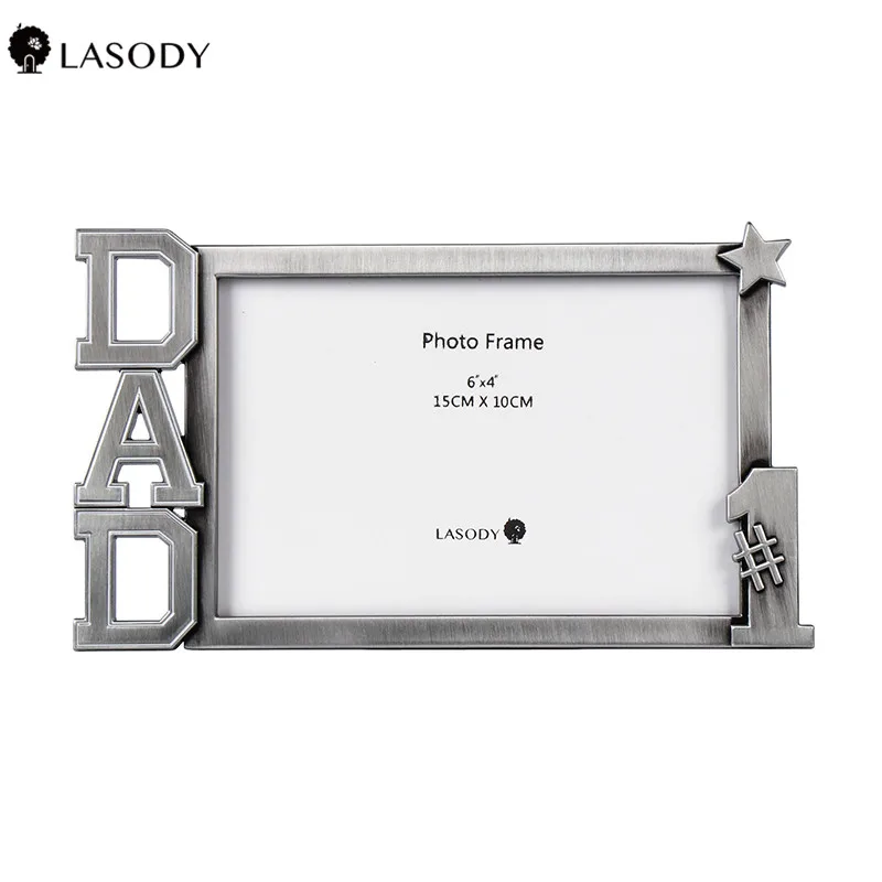 Семейная фоторамка LASODY подарок на день Святого Валентина изысканная серебряная