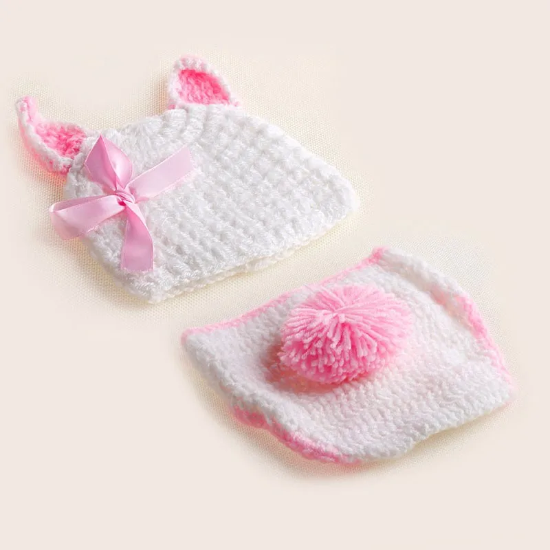 

KLV Babes1Set Newborn Boys Girls Cute Crochet Knit Costume Baby Photo Photography Outfits Prop