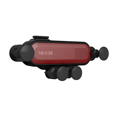 Гравитационная подставка для телефона в автомобиле без магнита для iPhone X 8 Xiaomi Support2019 универсальный автомобильный держатель для телефона gps подставка - Цвет: Красный