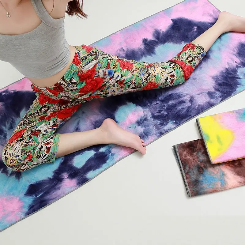 Yoga Towel Genuine Printing Widened Thickened Non-Slip Yoga Blanket Lengthened Sweat-Absorbent Fitness Mat Portable Towel yoga towel