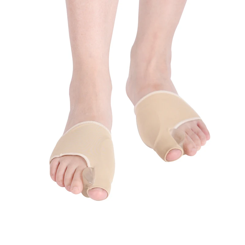 1Pair Toe Corrector Orthotics Anti Abrasion Foot Feet Care Pedicure Socks Bunion Straightener Silicone Gel Bone Thumb Adjuster