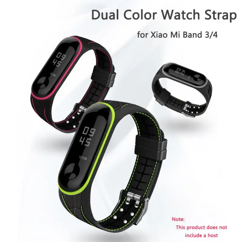 Ремешок силиконовый для Xiaomi Mi Band 4 3 сменный Браслет наручных часов Xiomi Band3