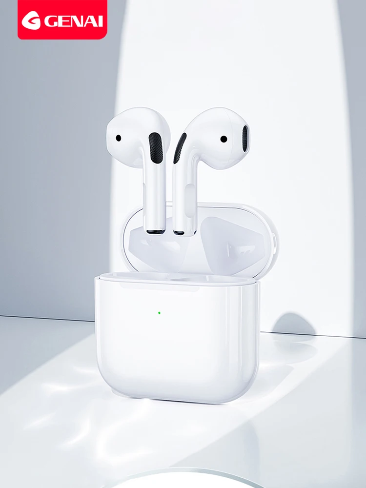 Genai Mini Pro 4 TWS Wireless Headphone Bluetooth 5.0 Earphones Sport Earbuds Headset With Mic Touch Bass Stereo Earphones Music