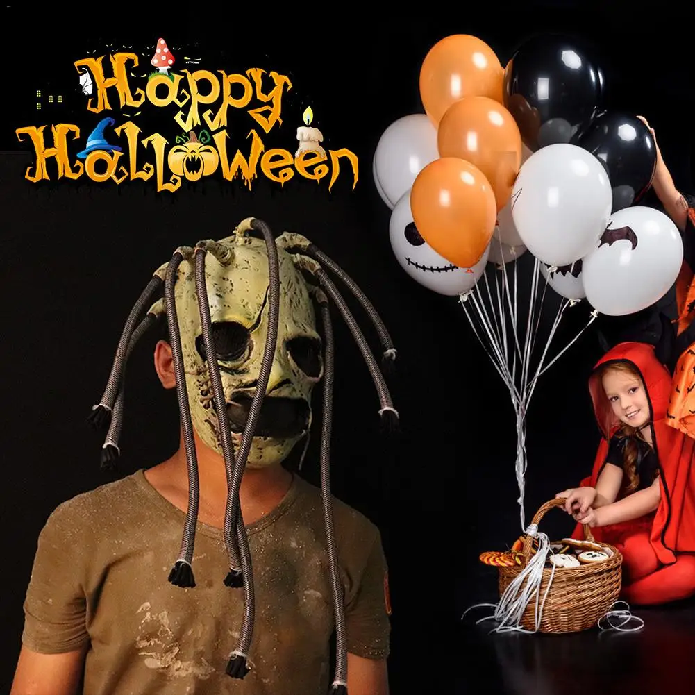 Маска Slipknot Horror Latex Grimace Tree маска монстра Реалистичная косплей реквизит для Хэллоуина