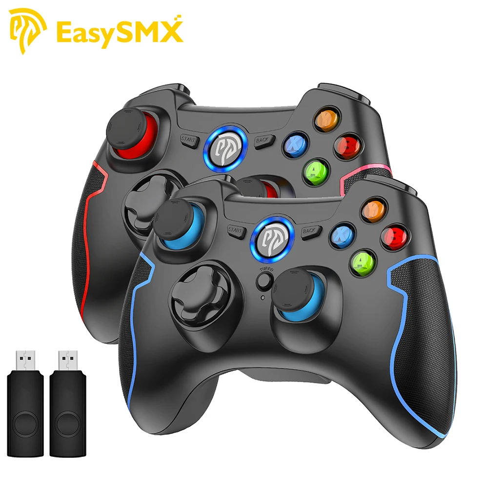 2PCS PC Control EasySMX ESM-9013 Gamepad Wireless Joystick For Windows/Steam/ PS3 /Android TV/TV Box/Phone /Tablet Gamers | Электроника