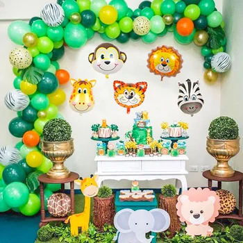 

108pcs Animal Balloon Garland Arch Kit Jungle Safari Theme Party Decorations Favors Kids Boys Birthday Party Baby Shower Decor