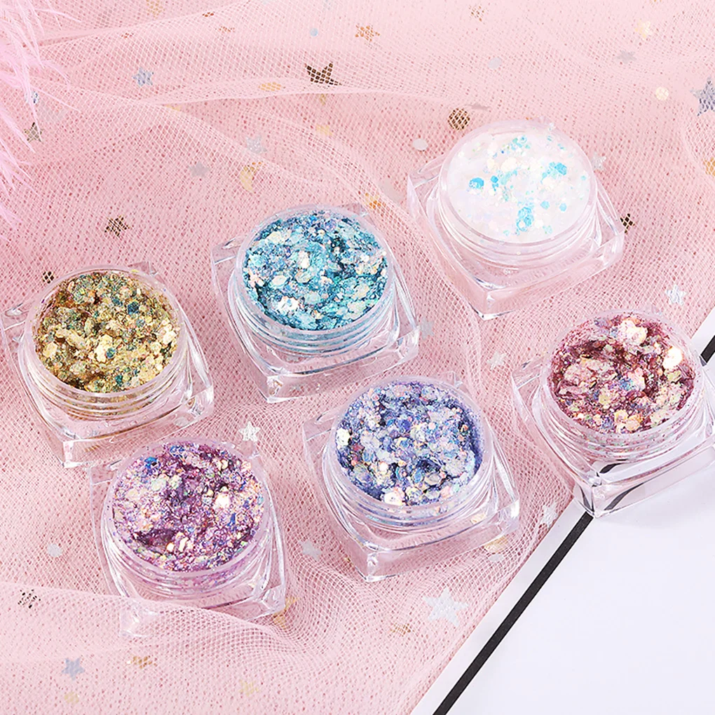 Nail Art Flake Glitter Sequins Colorful Shiny Decorations Manicure Beauty Sequins Eye Makeup Accessories