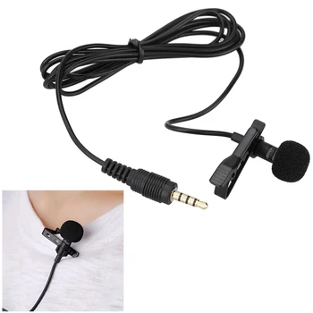 

EY-510A Mini Wired Microphone Mic Portable/Clip-on Lapel Lavalier/Hands-Free/3.5mm Jack Condenser for iPhone iPad PC for Live
