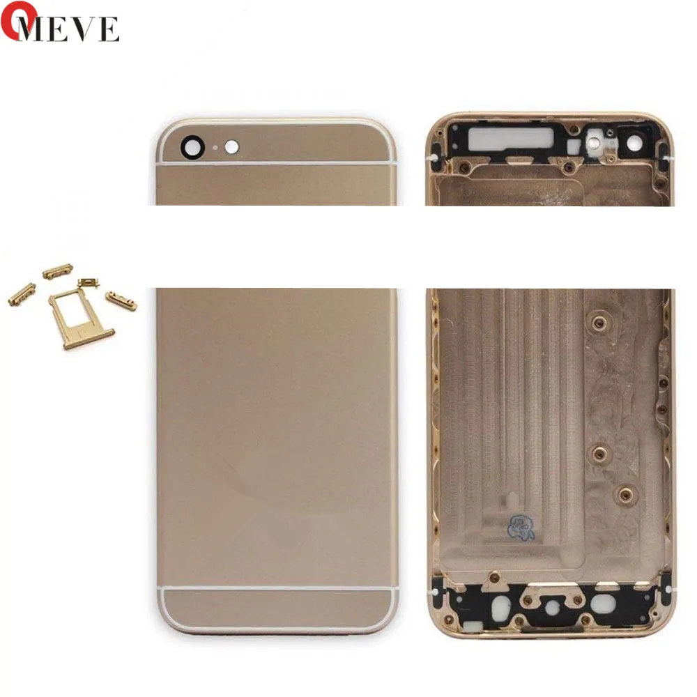 Материал, задняя крышка корпуса для iPhone 6s 6s Plus, Крышка батарейного отсека, средний каркас, сменный каркас