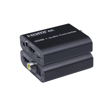 

4K HDMI audio extractor HD audio converter support Optical Coaxial audio R/L output up to 4096X2160/30Hz