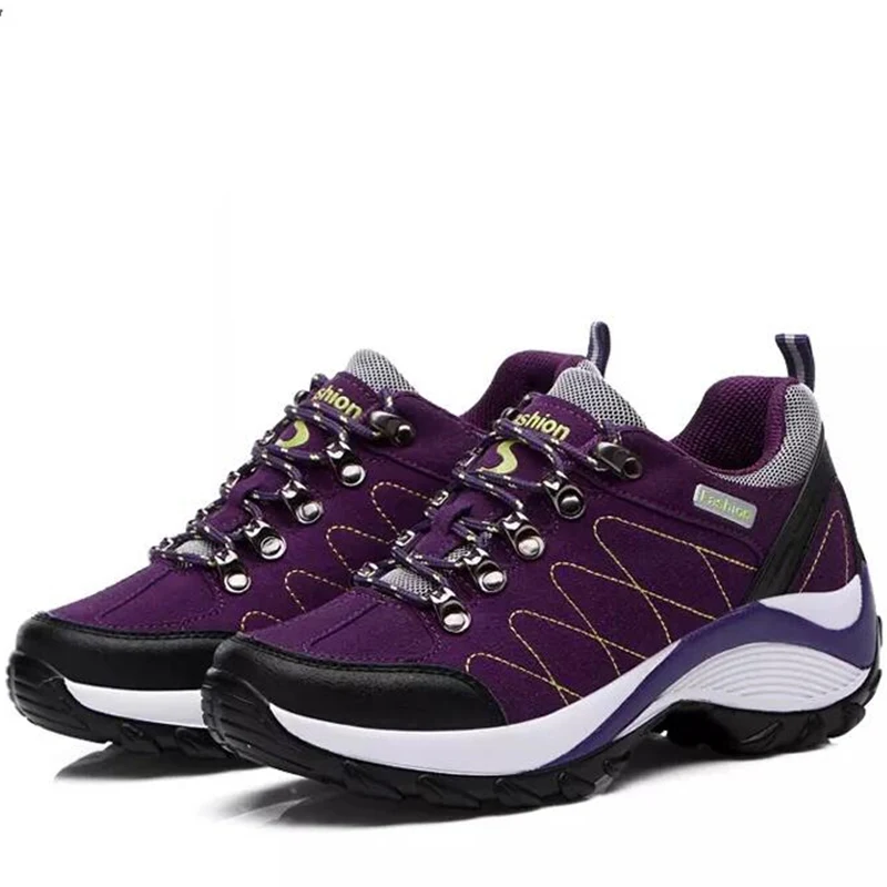 Skup 2019 nowych kobiet buty górskie trampki trekkingowe wodoodporne ciepłe buty wspinaczkowe guma sportowa damskie buty outdoorowe