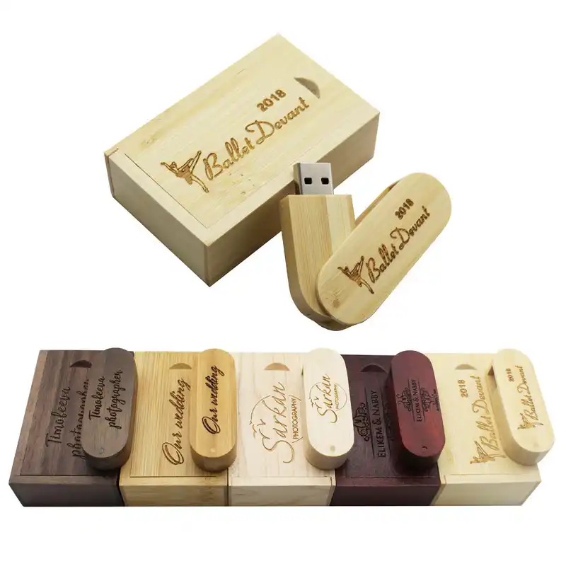 Деревянный USB флеш накопитель TEXT ME + коробка (более 5 шт. с бесплатным логотипом) 8