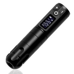 Wireless Tattoo Pen Machine Coreless Motor 1800mAh Battery RCA Connector Digital LED Display Professional Tattoo GunFor Body Art