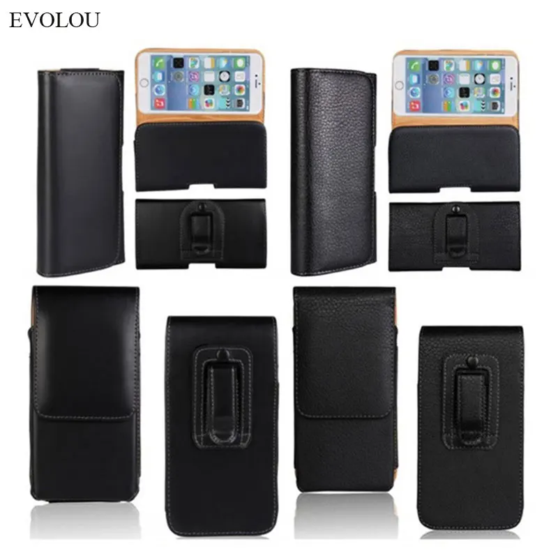 Universal Phone Pouch Belt Clip Cover for Samsung Note10 Pro M10 M20 A70 A50 A90 A80 A60 A30 A20 A7 A9 A5 S10 Leather Waist Case