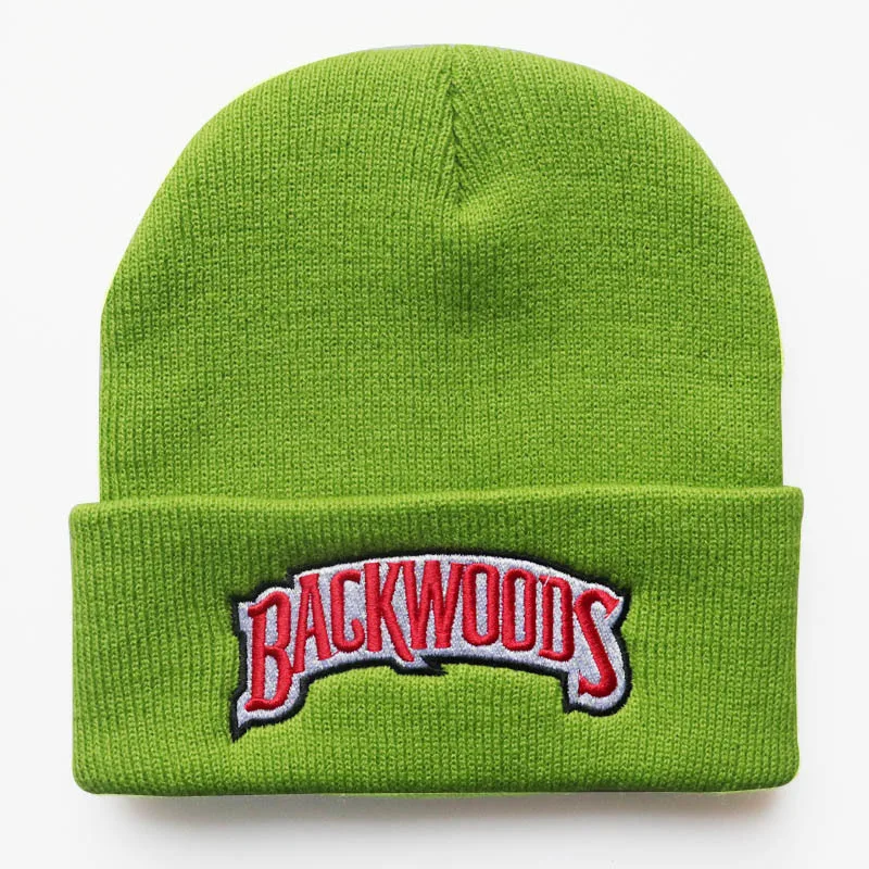 BACKWOODS Beanie Embroidery Winter Hat Keep Warm Cotton Hat Skullies Beanies Hat Hip Hop Knit Cap Casual Love Dropshipping 