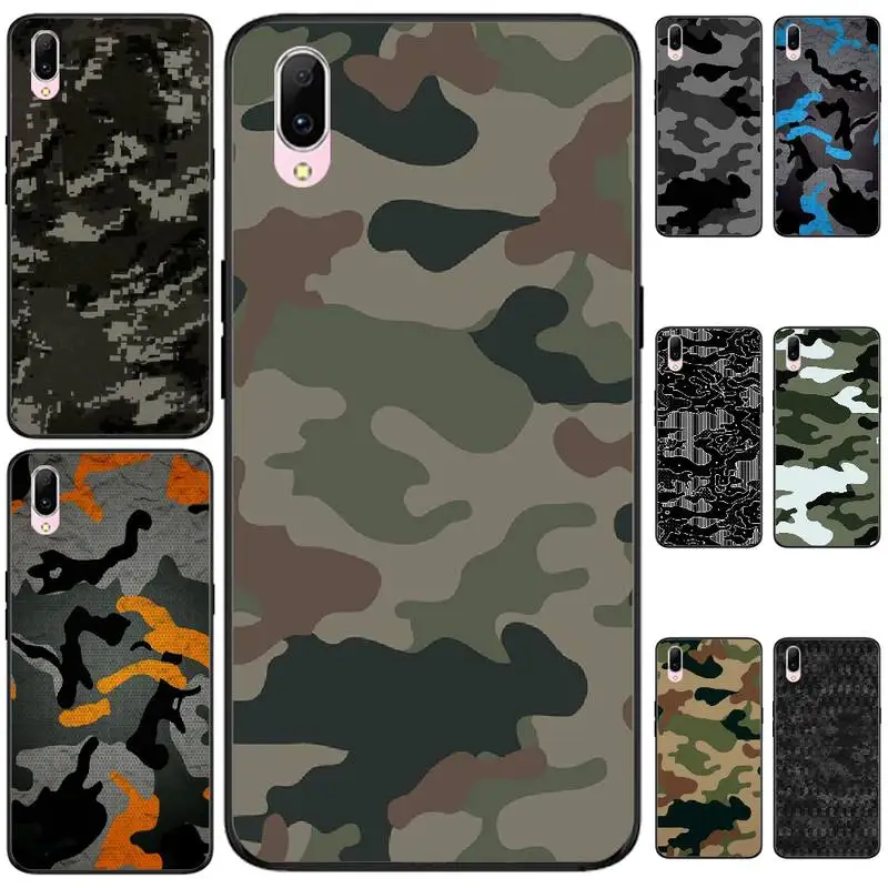 

LJHYDFCNB Military camouflage Luxury Unique Design Phone Cover For VIVO V11 9 7 5 5S 11I Y11PRO V7 7PLUS Y31