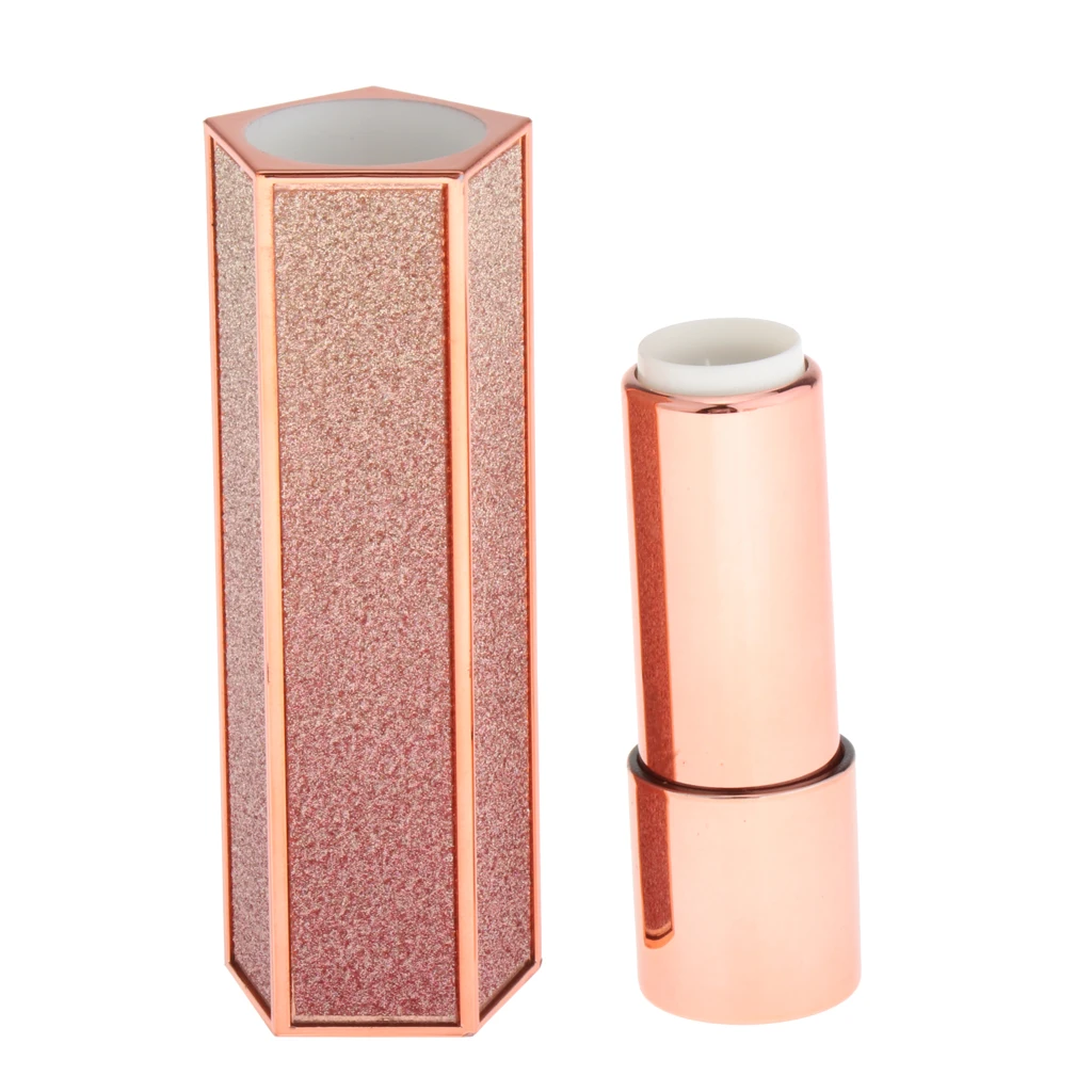 Empty DIY Press Lipstick Tube Lip Balm Gloss Storage Plastic Bottle Cosmetic Containers Refillable Lip Gloss Tube, 12.1mm