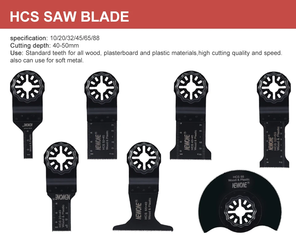NEWONE Top Selling Starlock/StarlockPlus Sets Multipurpose Oscillating Tool Saw Blades RU/US/BE/SPAIN/PL Warehouse Stock Metal