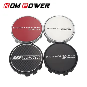 

4pcs work emotion wheel center cap 54mm OD/50mm ID dust proof hood cover plastic base rim hubcap work racing caps on wheels