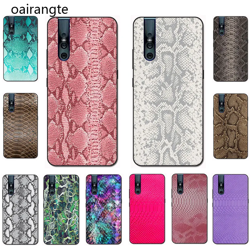

snake skin Soft TPU phone case for VIVO V15 V11 Pro V9 V7 V5 Y17 Y55s Y69 Y71 Y81s Y91C Y93