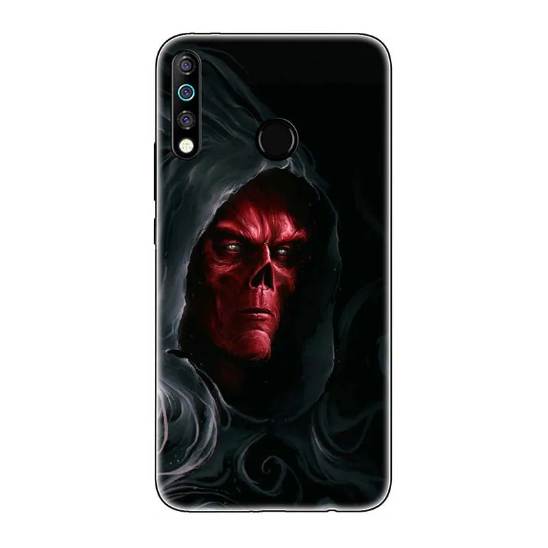 A308 TPU+ PC чехол для телефона Tecno Spark 4/Camon 12 Pro Camon12 Air Чехол с милым рисунком розы волка - Цвет: A308