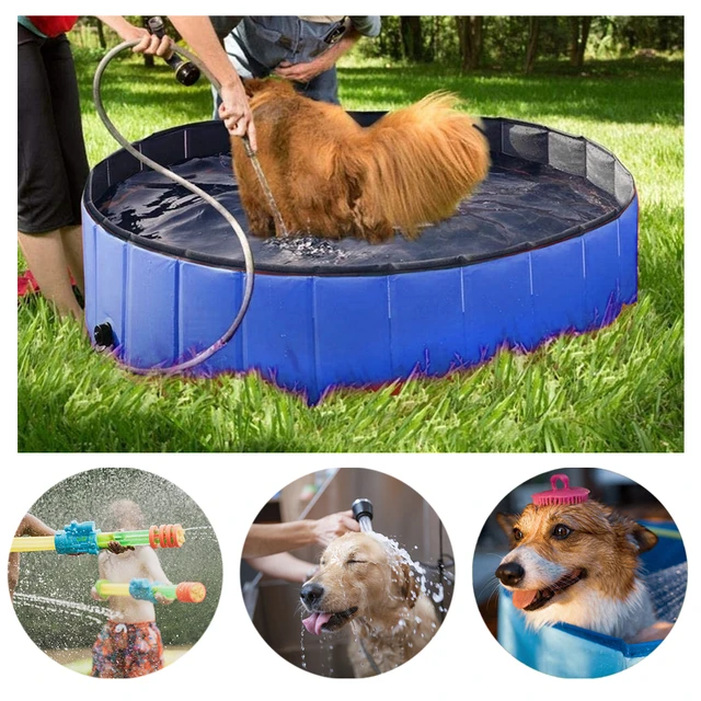 Dog Pool Cover Round Easy Set Winter Pool Cover Foldable Pet Bath Pool  Cover Above Ground Bathing Tub Kiddie Pool Cover Portable - AliExpress