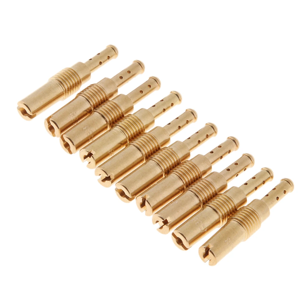 10 Pieces Carburetor Slow/Pilot Jet #38 Vice Injector Nozzle for GY6 Keihin OKO PWK Carb