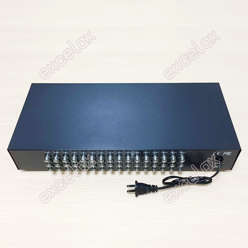 1080P 960P 720P 16CH In 32CH Out AHD CVI TVI CVBS видео дистрибьютор сплиттер 1.5U крепление в стойку для аналоговой HD CCTV системы безопасности