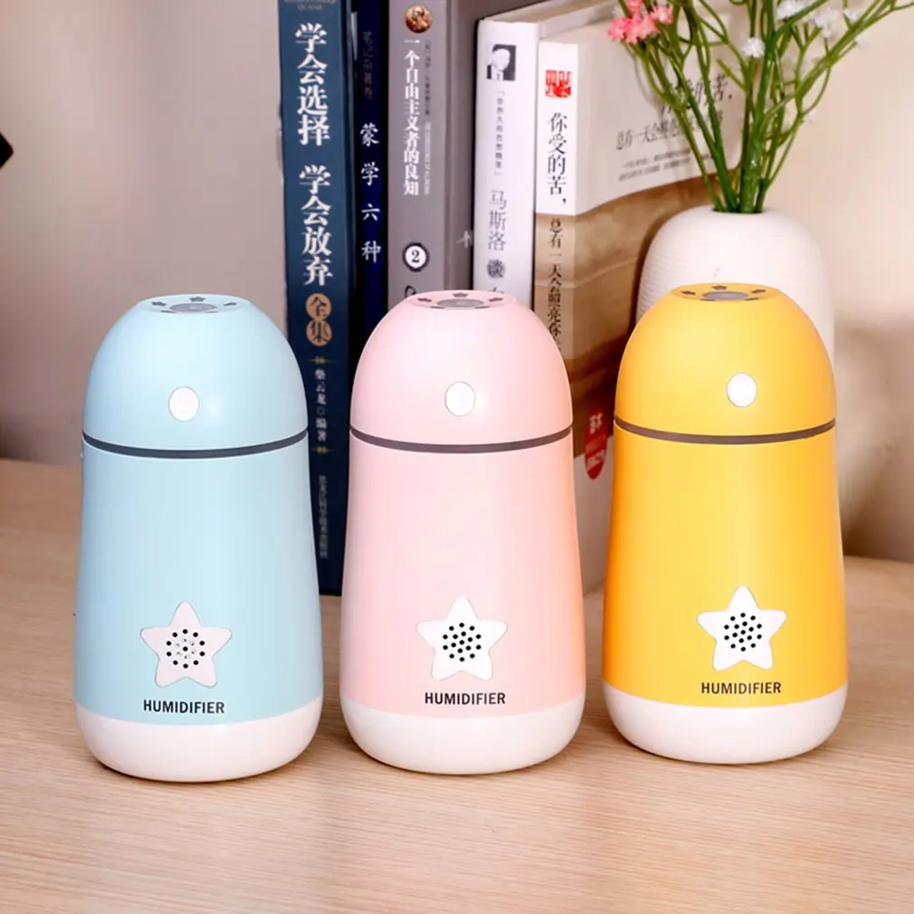 Мини-размер, креативный увлажнитель Lucky Star, USB Перезаряжаемый ручной счетчик воды, зарядка, увлажнитель на пару