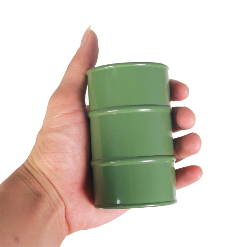 1:10 Remote Control Model Car Accessories Metal Oil Barrel Drum for SCX10 90047 CC01 D90 D110 TF2 Traxxas TRX4 KM4