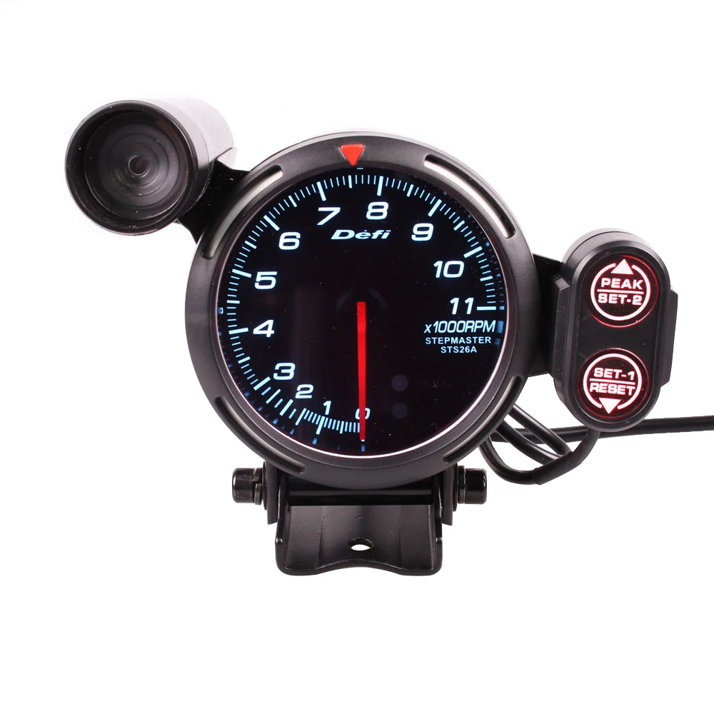  3.75inch 80mm Car Digital Tachometer RPM Gauge Universal Car Stepper Motor Tachometro Car Meter LED - 4000286499013