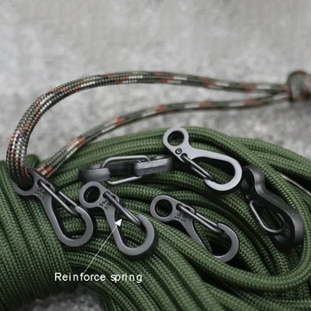 

Mini-tool Alloy Keychains Keyrings Carabiner Metal Hanging Buckle Snap Spring Clips Hook outdoor Camping Hiking carabiner clip