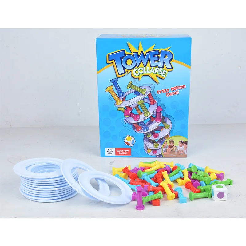 

Tower of Collapse Multi-seat Pumping Stick Tabletop Game Parent And Child Party Interactive Game Children'S Educational Toy