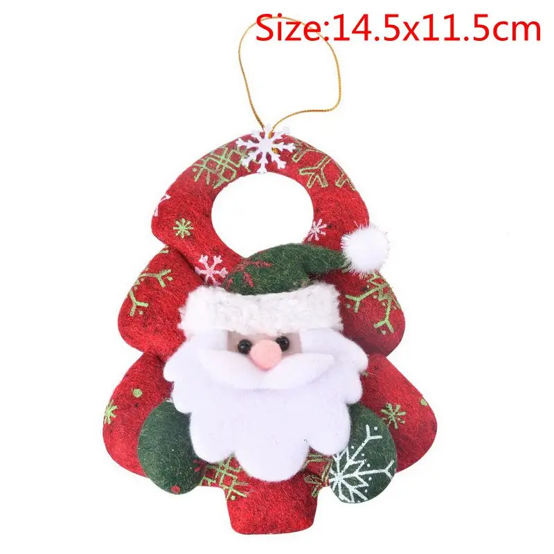 14.5x11.5cm A Hoomall Санта-Клаус, лось, снеговик, игрушки, украшения для кукол, подвески на дверь, дерево, детский подарок, новогоднее, Рождественское украшение для дома - Цвет: 14.5x11.5cm A