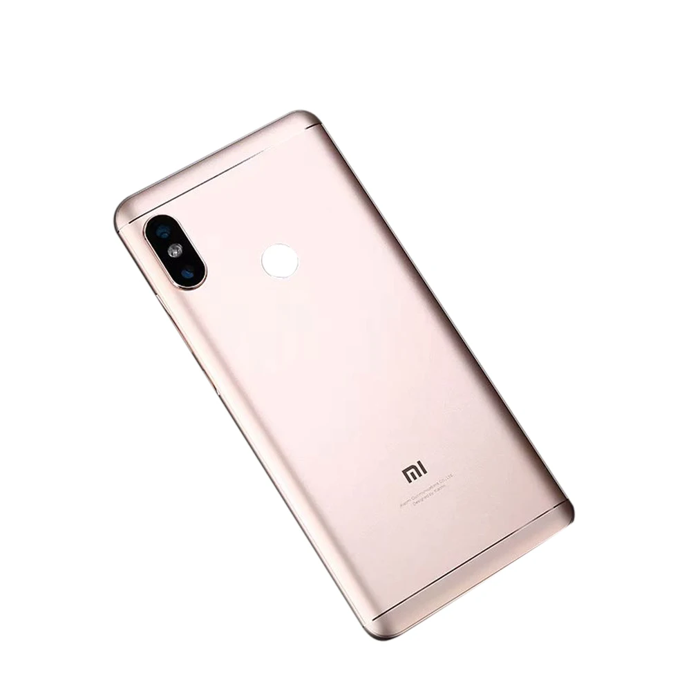 Металлический корпус батареи для Xiaomi redmi note 5 Pro запасные части redmi note 5 задняя крышка с кнопками объектива