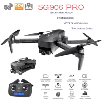 

SG906 PRO GPS 5G 4K Camera RC Drone With Brushless Motor Professional WIFi Dual Camera Quadcopter Two-Axis Gimal RC Helicopter
