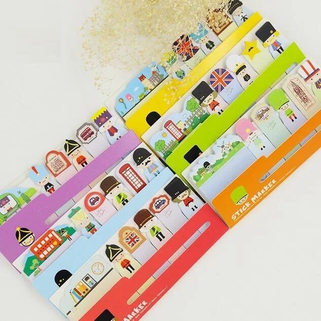 

1pack/lot London Soldiers Row N Times Posted Eight Random Adhesive Notes Sticky Notes Paper Notepad Kawaii Stationery