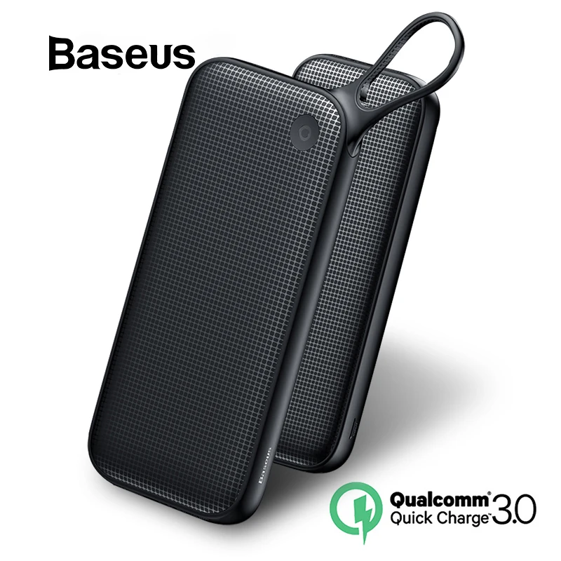 Preise Baseus 20000mAh Power Bank Doppel Quick Charge 3,0 USB Externe Batterie für iPhone 11 Pro Max 18W PD schnelle Chagring Power