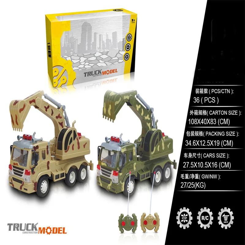 

Children'S Educational Electric Toys Remote Control Engineering Vehicle Excavator Freight Truck Model Wireless Remote Control Ex