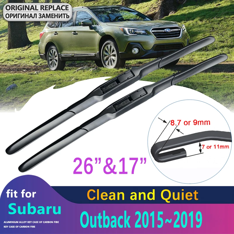 Front Wiper Blades for Subaru Outback 2015 2016 2017 2018 2019 Accessories Auto Glass Wipers Car Windscreen Stickers Cleaning | Автомобили