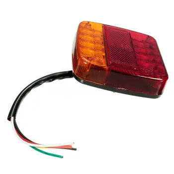 

2pcs LED Car Trailer Truck Taillights Brake Stop Turn Signal Universal 107x102x30cm Auto LED Tail Lights Accessories