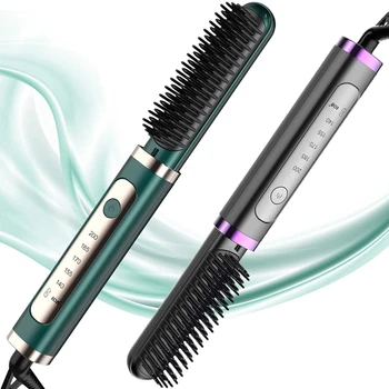 Electric Hair Straightening Brush Comb 1