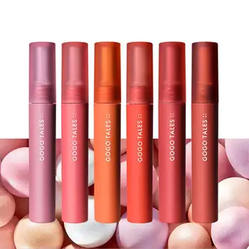 

6 Colors Matte Matte Lipstick Lasting Moisturizing Cherry Pumpkin Lipstick Brown Pigment Sexy Gloss Red Matte Lip Clay H4R2